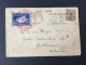 1924 Mount Everest Expedition Postcard Witl Special Cancel Rongbuk Glacier Main Camp On Dark Blue! Vignet . - Arrampicata