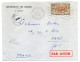 Sénégal--1963-Lettre De DAKAR YOFF Pour PARIS--France--timbre Seul Sur Lettre Personnalisée "Université De Dakar"-cachet - Sénégal (1960-...)