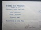 VP COURRIER PAYS-BAS (M1609) HOTEL DE FRANCE - LANDRY ROTTERDAM (2 Vues) 10/10/1915 - Pays-Bas