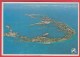 CPM *Bermudes *1988 * WESTERN VIEW Of BERMUDA From The Air * Stamp Navire  MARY CELESTIA * SUP=>Sca Recto/verso - Bermudes