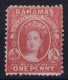 BAHAMAS:  SG 23  Mi Nr 5  Red , Perf 12,5  1863 Watermark CC MH/* Falz/ Charniere - Bahamas (1973-...)