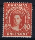 BAHAMAS:  SG 33  Mi 5 Cb  , Perf 14  1877 Watermark CC MH/* Falz/ Charniere - Bahama's (1973-...)