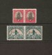 SOUTH AFRICA 1934 - 1940 1d And 1½d Blue - Green And Dull Gold SG 56/57e LIGHTLY MOUNTED MINT Cat £10+ - Neufs