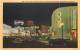 199699-California, Hollywood, Vine Street, Looking North From Sunset, Night, NBC, Linen Postcard, Curteich No 0B-H391 - Autres & Non Classés