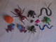 Vintage - Petit Lot De 11 Animaux En Plastique - Poissons, Grenouilles, Serpents, Araignées - Fish