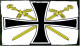 Flagge / Fahne Oberbefehlshaber Kriegsmarine Bis 1945  -  Material : Polyester  -  Größe Ca. 150 X 88 Cm - Flaggen