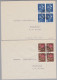 Schweiz Pro Juventute 1948-12-13 4 Briefe Mit 4-er-Block Satz - Lettres & Documents