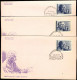 ALBERT EINSTEIN-3 FDCs-INDIA1979-ERRORS? COLOR VARIETIES-SCARCE-BX1-345 - Albert Einstein