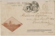 Fuerte De Santa Catalina Postally Used 1898 Cuno Seco Timbre Sec Entier Postal Postal Stationery Vers Courbevoie - Pérou