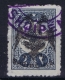 Albania:  1913 2 Pi Blue With Eagle Surcharge In Black SG 8 Mi 8 Signed BPP ROMMERSKIRCHEN Used With Violet Vlone Cancel - Albania