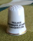 THIMBLES - DÉS À COUDRE - VILLAGE HISTORIQUE ACADIEN, CARAQUET, NEW BRUNSWICK - PORCELAINE - FINE BONE - - Dés à Coudre