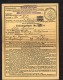 04817  -   France  -  Alsace-Lorraine  :   Yv   14 (x4)   (o) Sur Quittungskarte - Briefe U. Dokumente