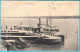 SALUTARE DIN GIURGIU - Vaporul Local Acostat La Ramadan (Romania) Travelled 1906. * Ship Steamship Dampfer Vapor Steamer - Roemenië