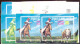 S0749 ✅ Fauna Wild West American Cowboy Horses 1974 Guinea Equatorial Trial Colours Proof Essay 7S/s MNH ** Imperf Imp - American Indians