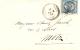 Napoléon III Sur Lettre N°22, Cachet à Date Cercle Pointillé 1868 Metz - 1862 Napoléon III