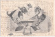 HUND + KATZE Spielen Domino M Spielzeug Figuren Kasperle Schaukelpferd Affe 7.11.1903 Dogs Cats - Gatos