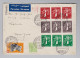 Schweiz KSZ Zusammendruck 1940-06-14 Lp-Brief Landistr. Zu# Z25-27a - Se-Tenant