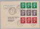 Schweiz KSZ Zusammendruck  1940-03-18 Locarno  Flugpost Brief M.Zu# Z25a, Z26b, Z27c - Zusammendrucke