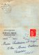 TB 988 -  Carte Lettre  Publicitaire Boucherie VERDIER - LEMAIRE  VILLIERS SAINT GEORGES  Pour VARREDDES - Other & Unclassified