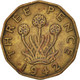 Monnaie, Grande-Bretagne, George VI, 3 Pence, 1942, TB+, Nickel-brass, KM:849 - F. 3 Pence