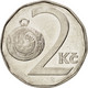 Monnaie, République Tchèque, 2 Koruny, 1993, SUP, Nickel Plated Steel, KM:9 - Tchéquie