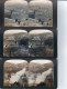 1907 Lot De 3 Photos Stéréos Sur Carton Route Jaffa Jerusalem Et Golden Gate Israël Et Salamis Chypre Grece Ancienne - Photos Stéréoscopiques