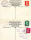 Lot 2 Cartes Postales Expo Philatélique Internationale Mai 1925 - Paris - Timbres Différents - Cartes Postales Types Et TSC (avant 1995)