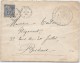 LBL37COL -COLONIES GÉNÉRALES 15c OBL. CORR. D’ARMÉES SAIGON 5/3/1888 CACHET S.CE A LA MER CARONADE - Seepost