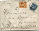 FRANCE LETTRE RECOMMANDEE CHARGEE AFFRANCHIE AVEC UN N°94 ET UN N°101 DEPART PARIS 2 JUIL 97 AV. DE LA GRANDE ARMEE..... - 1877-1920: Période Semi Moderne