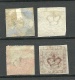 DENMARK 1858/62 Michel 7 , 4 Exemplares O - Used Stamps