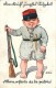 P.O. Engelhard (illustrateur)- Enfant  Soldat Allemand, Allons Enfants De La Patrie, Carte Illustrée.+cachet Militaire. - Patriotiques