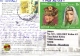 18A : Russia Costume & People Stamps Used On Ouck Omsk Postcard - Other & Unclassified