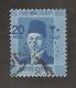 Perfin Perforé Firmenlochung Egypt Sc 216 OB Ottoman Bank - Used Stamps