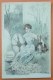 CPA Litho Illustrateur K.V.I.B. 530 BRÜNING BRUENING Femme Fille Assise Gros Oeuf Lapin Paques HumanisE 1905 - Bruening, Max