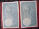 LOT De 2 Billets De 10 Francs MINERVE N° à Suivre Du 26 10 1939 - N°641 Et 642 Alph F. 75587 @ N° Fayette : 7.13 - 10 F 1916-1942 ''Minerve''