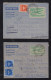 India 1963 2 Aerogramme Air Letter Stationery Uprated Registered OSMANIA To FREIGURG Germany - Aerograms