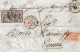 C262- VIA DI MARE- 26 Febbraio1852 Da Civitavecchia A Genova  "PIROSCAFI POSTALI FRANCESI" . Leggi - Estados Pontificados