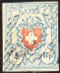 Schweiz RAYON  I H.b. Zu#17II 1.02 Typ1 Stein C2 RO - 1843-1852 Federal & Cantonal Stamps