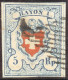 Schweiz RAYON I H.b. Zu#17II Typ 33 Stein B1 LO - 1843-1852 Kantonalmarken Und Bundesmarken
