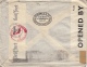 Letter Censored, Of Paris, Stamps Of Egypt Ind England Alexandria Egypt Russel & Co (Bande Avec Virgule) - Covers & Documents