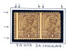 BRITISH INDIA-ERROR-KING GEORGE V-1923-36-WMK-MULTI STARS-PERFORATION SHIFT-PAIR-SG-203-1a-chocolate-MNH-B9-521 - Variétés Et Curiosités