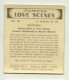 Phillips Vintage Cigarette Card  " FAMOUS LOVE SCENES "  # 20    (MINT CONDITION)   (2 Scans) (009) - Phillips / BDV