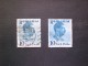 STAMPS ROMANIA 1935 -1940 King Carol II   VARIETA TIPOGRAFICA ! BLUE E AZZURRO  !! - Varietà & Curiosità