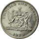 Monnaie, TRINIDAD & TOBAGO, 25 Cents, 1975, Franklin Mint, TTB, Copper-nickel - Trinidad & Tobago