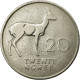 Monnaie, Zambie, 20 Ngwee, 1968, British Royal Mint, TB+, Copper-nickel, KM:13 - Zambie