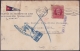 1917-H-277 CUBA REPUBLICA. 1917. 2c PATRIOTAS. 1930. FORWARDED COVER. RARE POSTMARK IN REVERSE. - Brieven En Documenten