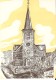 HAMOIS - SCHALTIN (5364) : L'église De Schaltin. Dessin De Hepat. CPSM Peu Courante. - Hamois