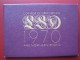 UK British 1970 Last Pre-decimal £SD 8 Coin PROOF Coinage Set By Royal Mint 1/2 Penny To Half-Crown - Mint Sets & Proof Sets