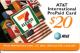 CARTE-PREPAYEE-USA-AT&T20$-7  ELEVEN-1999-GRATTE- TBE- - AT&T