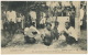 Chanteuse Et Musiciens Laotiens Khong Raquez 24 B Timbrée Paksé à Pharmacien Hopital Complementaire Arcachon 1916 - Laos